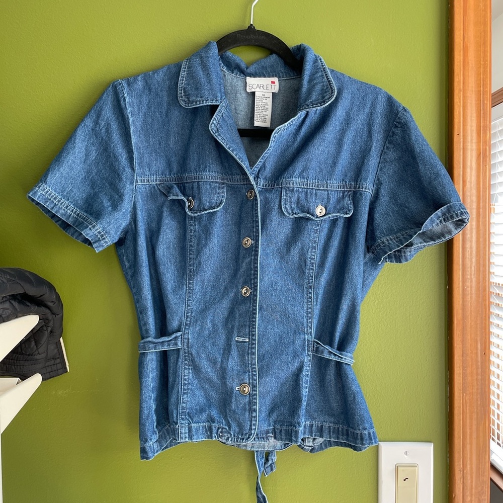 Denim top